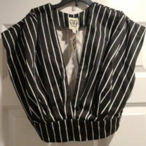 Queen of Heartz Pinstripe Blouse